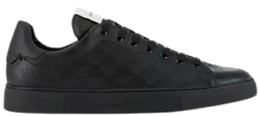 Giày Armani Soft Leather Monogram 'Black' X4X554XM9951K001 Giày Armani Soft Leather Monogram 'Black' X4X554XM9951K001