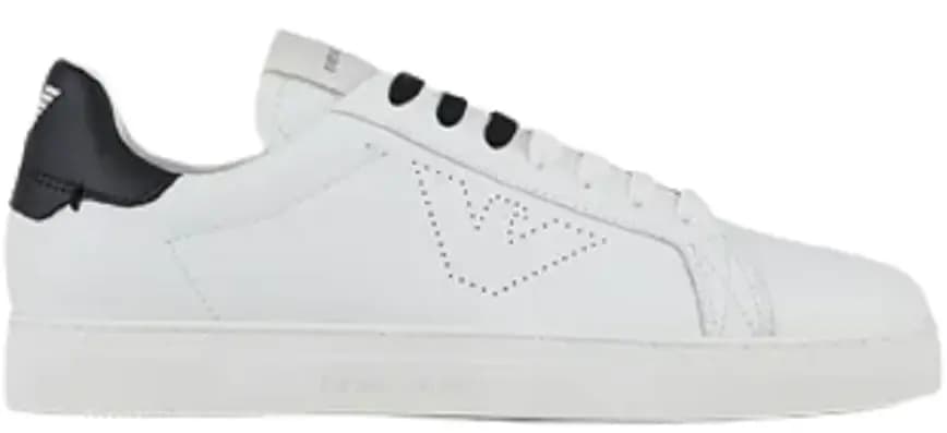 Giày Armani Leather Sneakers Perforated Eagle 'White' X4X316XF5271N422 Giày Armani Leather Sneakers Perforated Eagle 'White' X4X316XF5271N422
