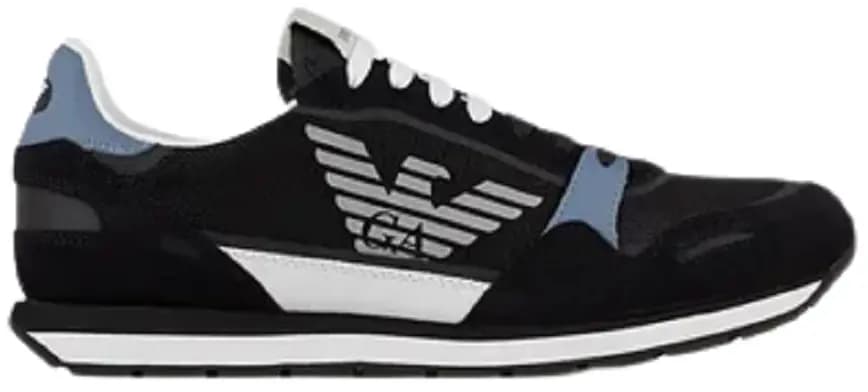 Giày Armani Suede With Contrasting Inserts 'Midnight Blue' Giày Armani Suede With Contrasting Inserts 'Midnight Blue'