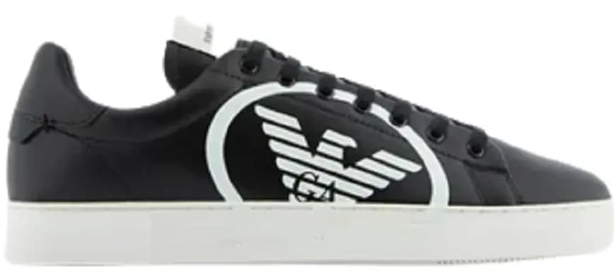 Giày Armani Leather Sneakers Oversized Eagle Logo 'Black 8' X4X554XM9901Q803 Giày Armani Leather Sneakers Oversized Eagle Logo 'Black 8' X4X554XM9901Q803