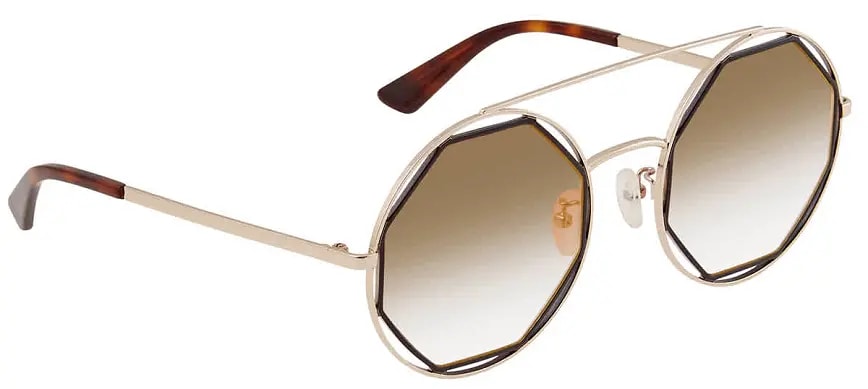 Kính Alexander McQueen Geometric 'Gold' MQ0176SA-002-53 — kich-thuoc: lien-he-order Kính Alexander McQueen Geometric 'Gold' MQ0176SA-002-53 — kich-thuoc: lien-he-order