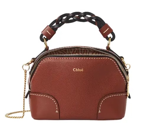 Túi Chloe Mini Daria Chain Bag In Grained & Shiny Calfskin CHC20WS362C6227S Túi Chloe Mini Daria Chain Bag In Grained & Shiny Calfskin CHC20WS362C6227S