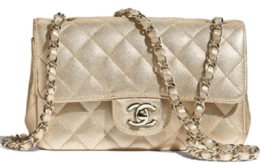 Túi Chanel Mini Flap Bag Metalic Lambskin A69900-B05133-NB812 Túi Chanel Mini Flap Bag Metalic Lambskin A69900-B05133-NB812