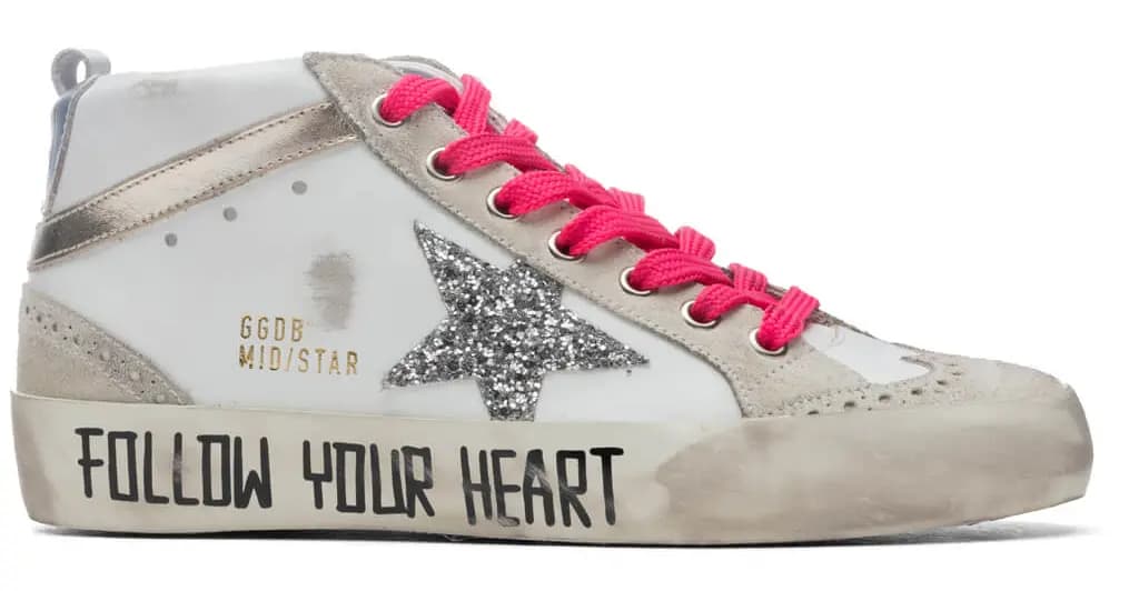 Giày Golden Goose Mid Star 'Follow Your Heart' GWF00122-F001935-10740 Giày Golden Goose Mid Star 'Follow Your Heart' GWF00122-F001935-10740