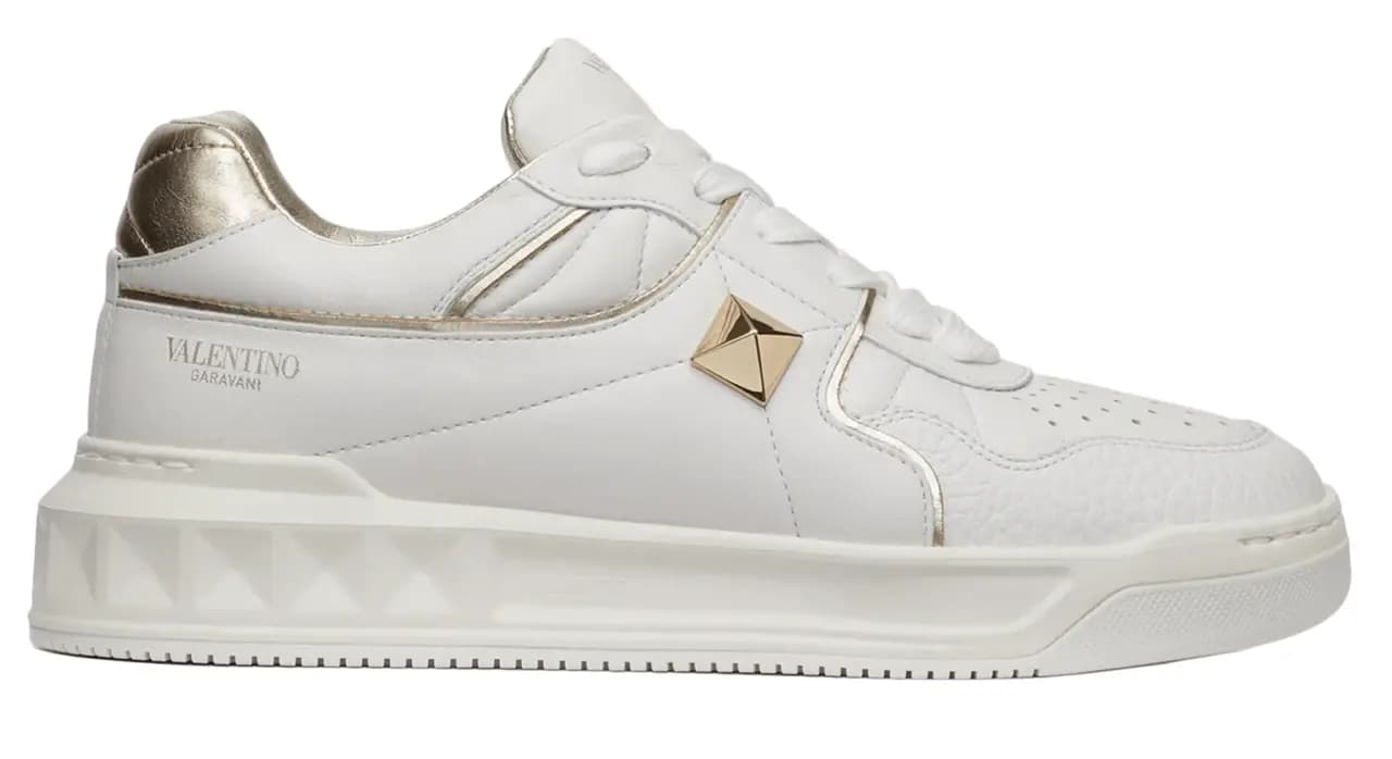 Giày Valentino One Stud Low-Top Nappa White Platium WW2S0CS4RUSL71 Giày Valentino One Stud Low-Top Nappa White Platium WW2S0CS4RUSL71