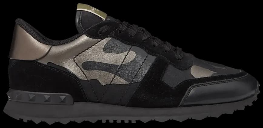 Giày Valentino Rockrunner 'Camouflage Noir Metallic' WY2S0723NTAE43 Giày Valentino Rockrunner 'Camouflage Noir Metallic' WY2S0723NTAE43