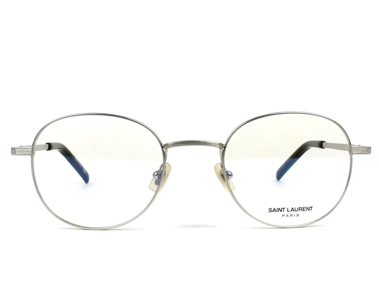 Kính Saint Laurent Eyeglasses in Silver SL-129-002 — tieu-de: saint-laurent Kính Saint Laurent Eyeglasses in Silver SL-129-002 — tieu-de: saint-laurent