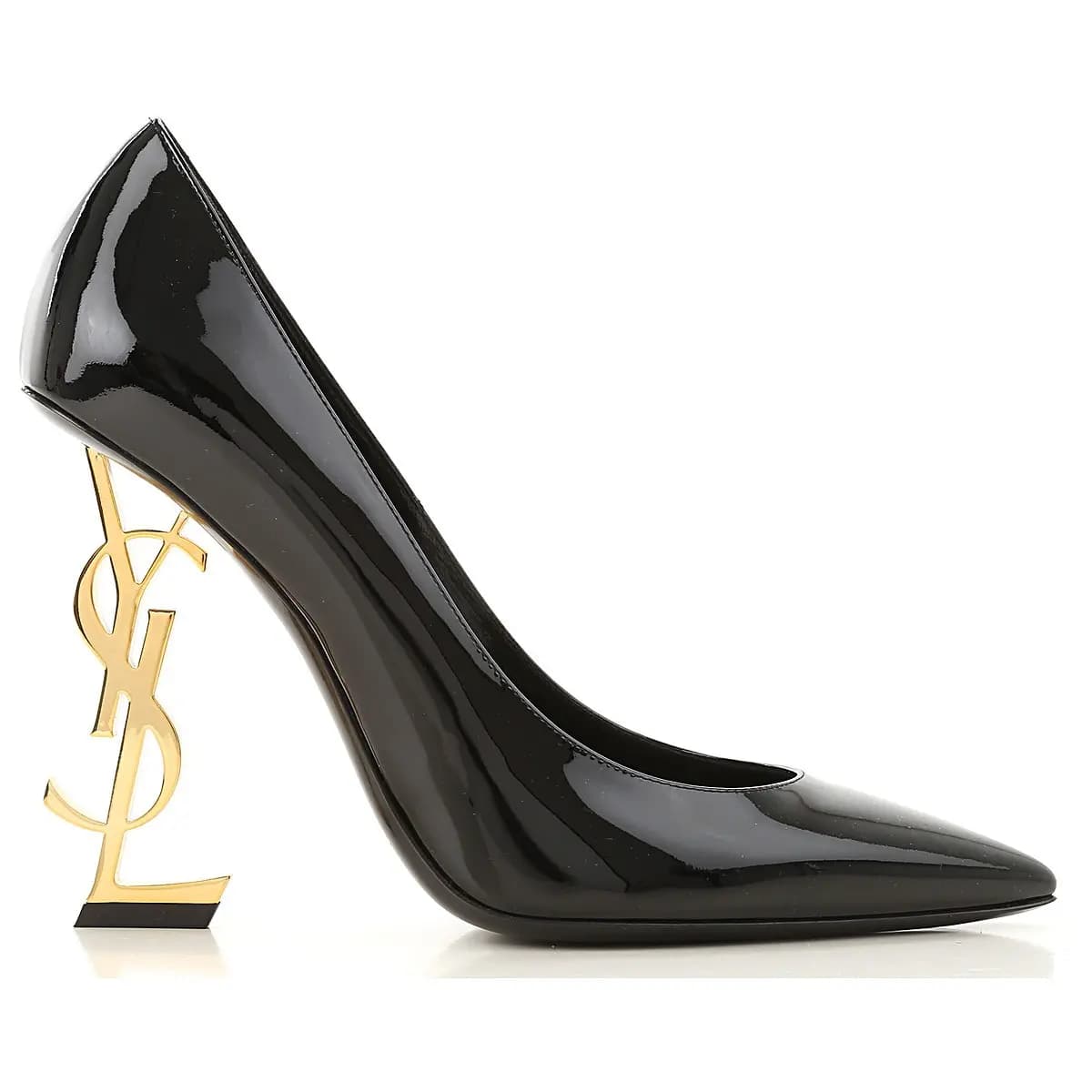 Giày Saint Laurent Opyum Pumps Patent Leather With Gold-Tone Heel 4720110NPKK1000 Giày Saint Laurent Opyum Pumps Patent Leather With Gold-Tone Heel 4720110NPKK1000