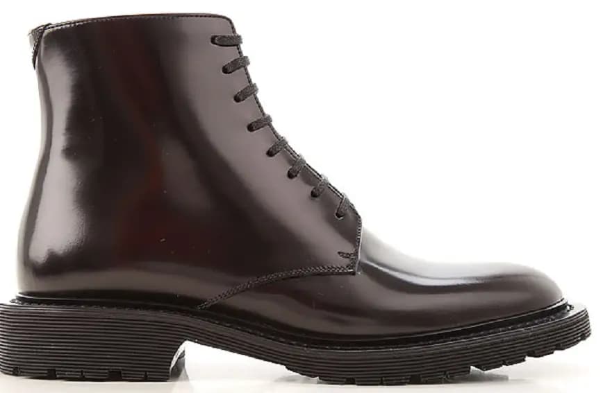 Giày Saint Laurent Army Lace Up Boot Black 632412-1Y000-1000 Giày Saint Laurent Army Lace Up Boot Black 632412-1Y000-1000