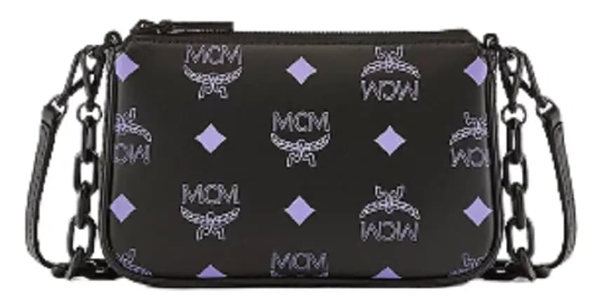 Túi MCM Zip Pouch in Color Splash Logo Leather MYZCSSX01U4001 Túi MCM Zip Pouch in Color Splash Logo Leather MYZCSSX01U4001