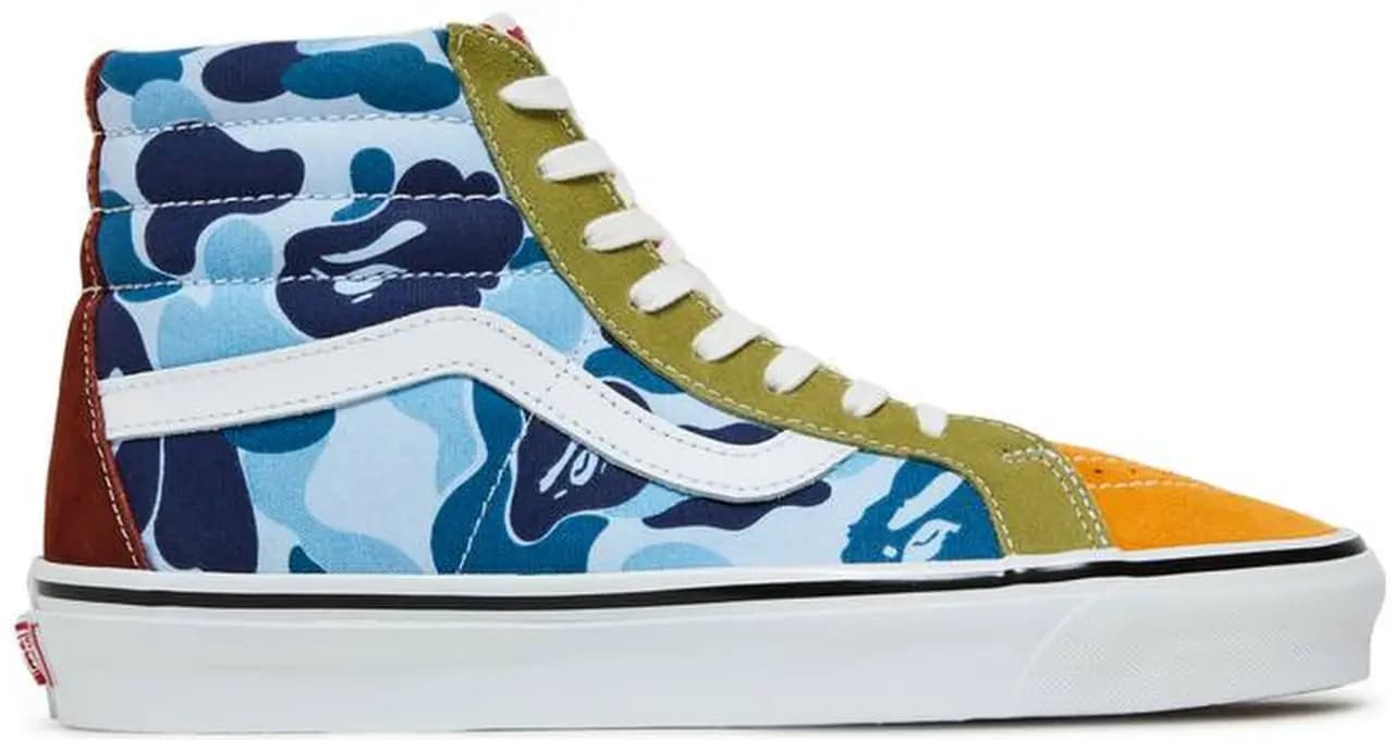 Giày Vans BAPE x Sk8-Hi 36 DX 'Multi Camo' VN0A38GF7BM Giày Vans BAPE x Sk8-Hi 36 DX 'Multi Camo' VN0A38GF7BM