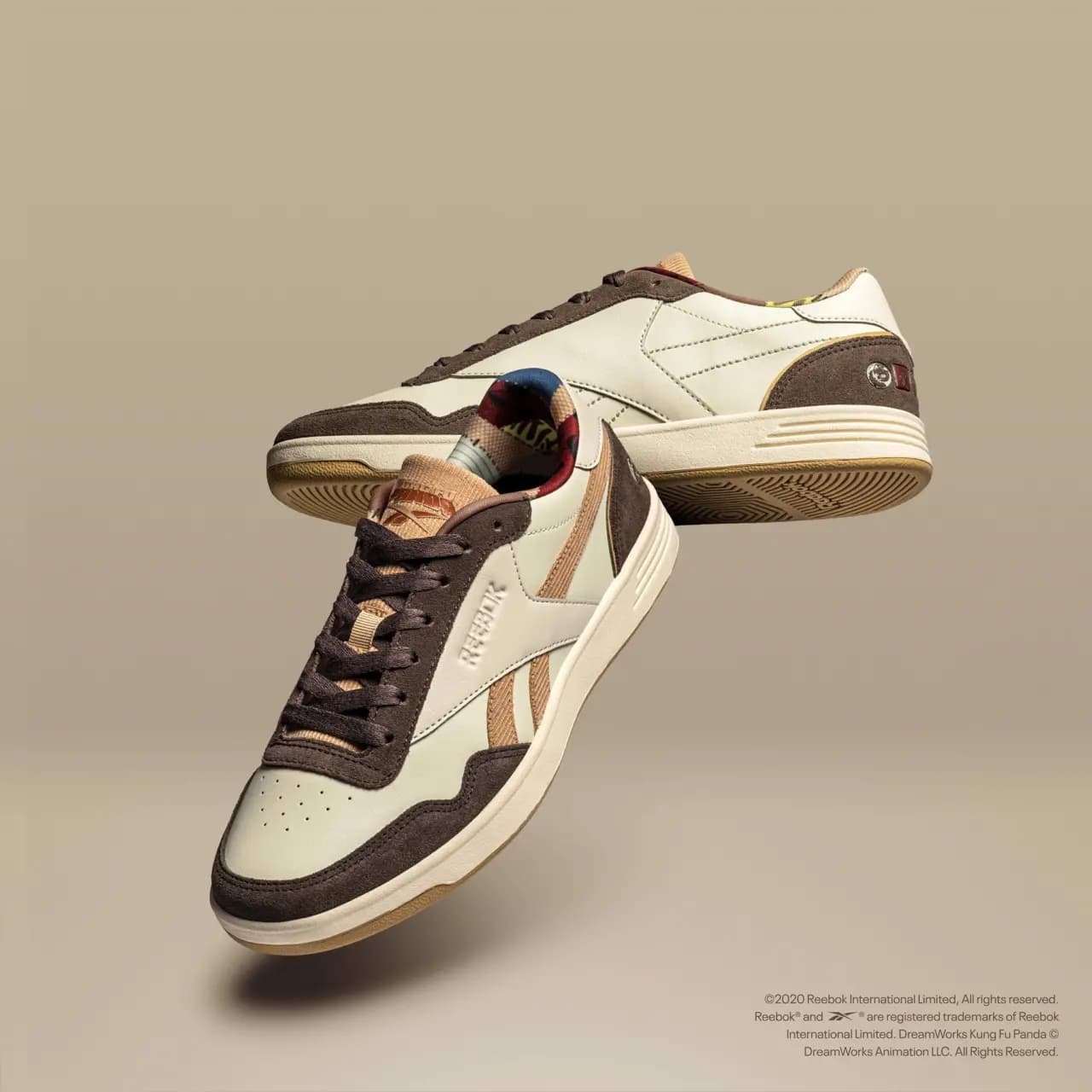 Reebok Royal Techque x Kung Fu Panda màu nâu siêu cấp đáng yêu Reebok Royal Techque x Kung Fu Panda màu nâu siêu cấp đáng yêu