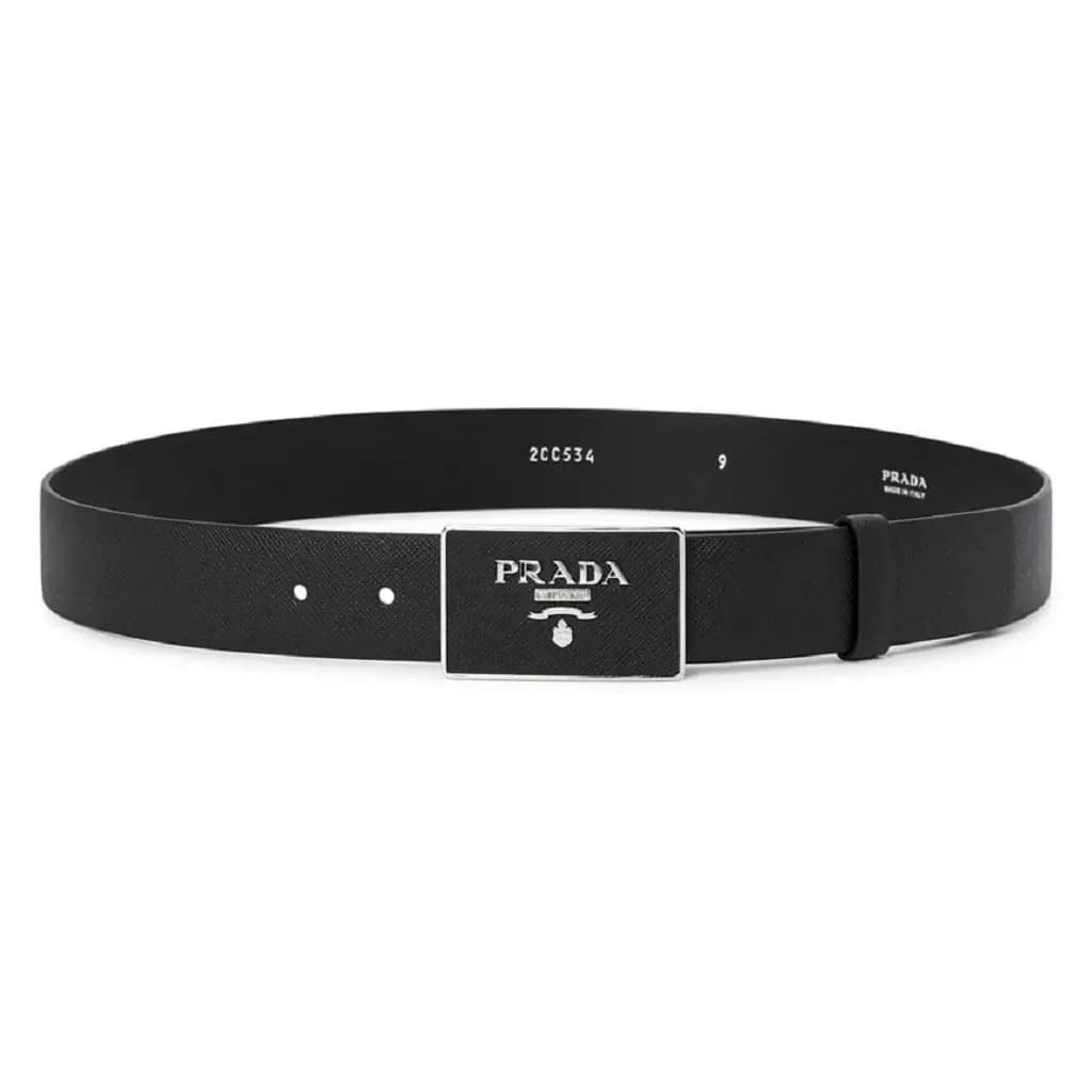 Thắt Lưng Prada Saffiano 'Black' 2CC534-053-F0002 Thắt Lưng Prada Saffiano 'Black' 2CC534-053-F0002