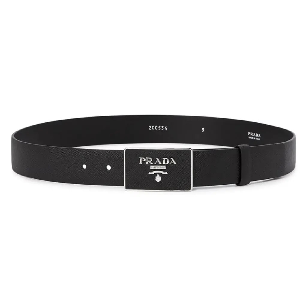 Thắt Lưng Prada Saffiano 'Black' 2CC534-053-F0002 Thắt Lưng Prada Saffiano 'Black' 2CC534-053-F0002