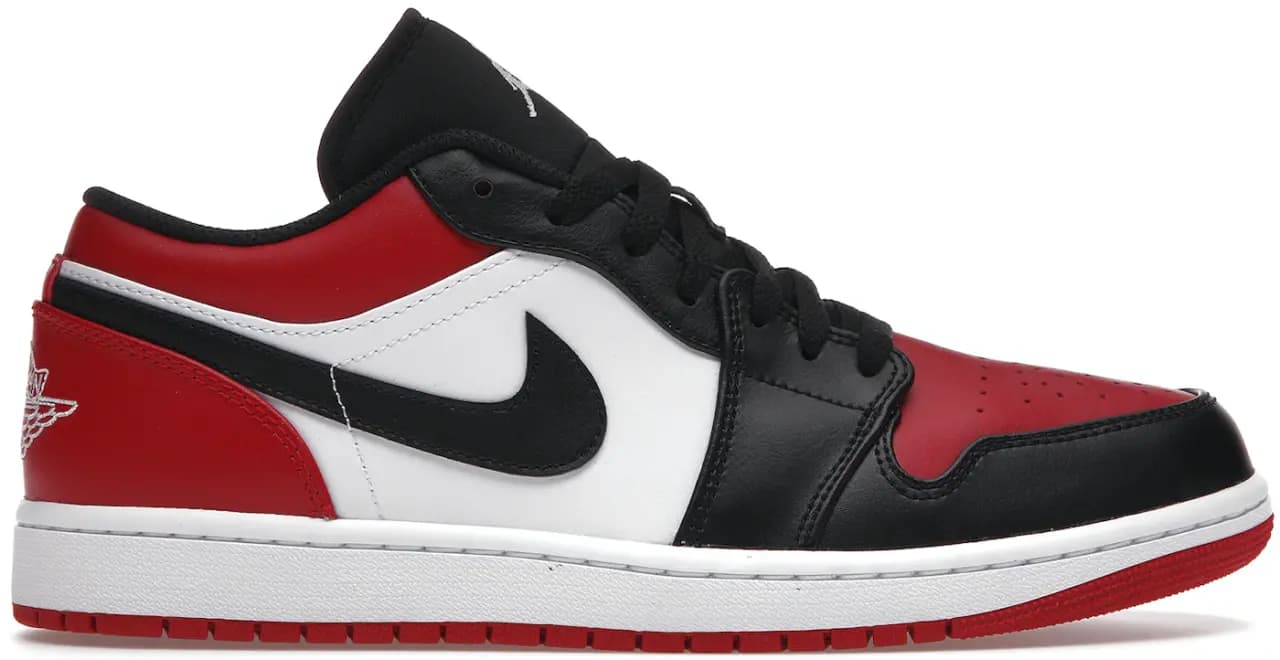 Giày Nike Air Jordan 1 Low 'Bred Toe' 553558-612 Giày Nike Air Jordan 1 Low 'Bred Toe' 553558-612