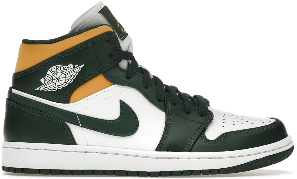 Giày Nike Air Jordan 1 Mid 'Green Yellow' 554724-371 — Giày Nike Air Jordan 1 Mid 'Green Yellow' 554724-371 —