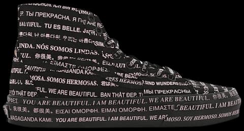 Giày Vans Sk8-Hi Tapered 'We Are Beautiful Black' VN0A4U162OD Giày Vans Sk8-Hi Tapered 'We Are Beautiful Black' VN0A4U162OD