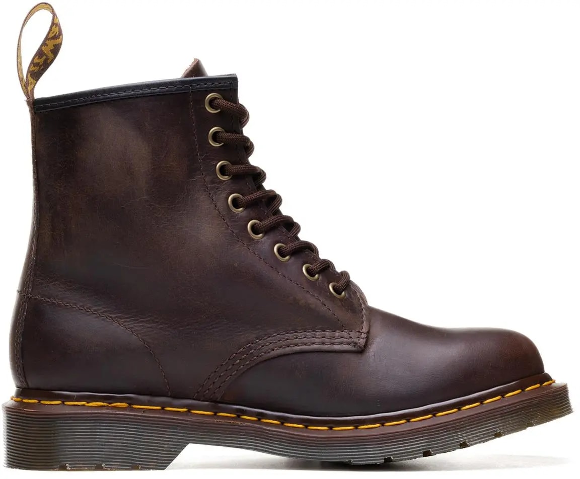 Giày Dr. Martens 1460 Dark Brown Crazy Horse Ankle Boots 11822203 — kich-thuoc: 37 Giày Dr. Martens 1460 Dark Brown Crazy Horse Ankle Boots 11822203 — kich-thuoc: 37