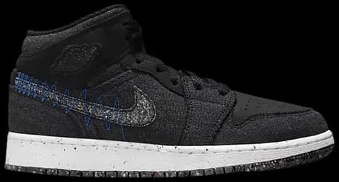 Giày Nike Air Jordan 1 Mid SE GS 'Crater' DM4334-001 Giày Nike Air Jordan 1 Mid SE GS 'Crater' DM4334-001