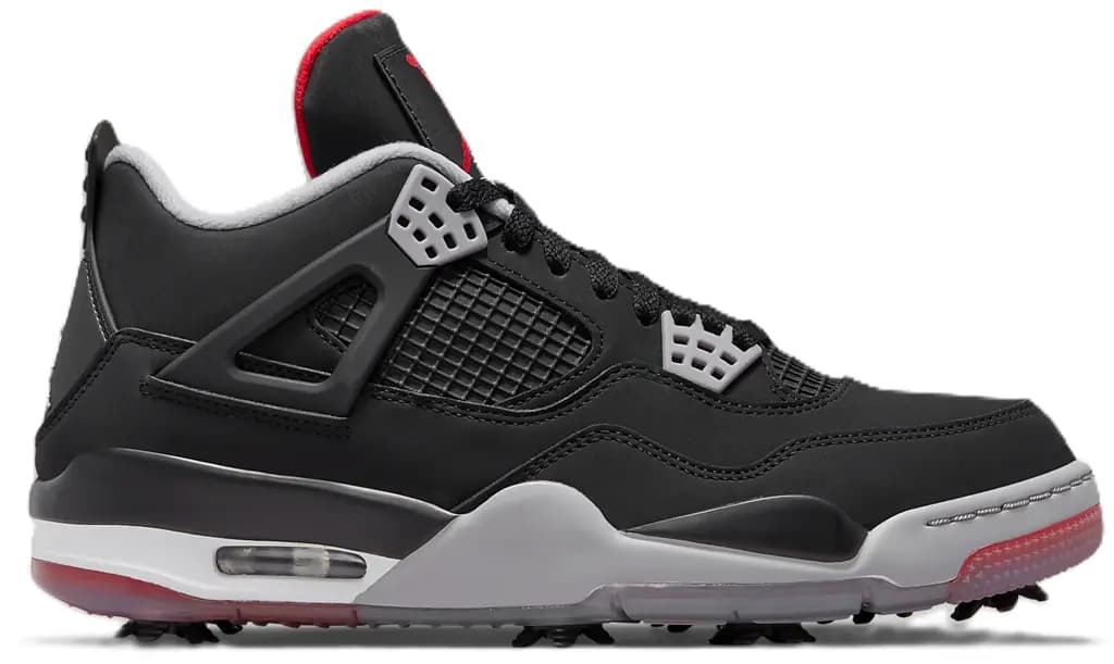 Giày Golf Nike Air Jordan 4 Retro Golf Bred CU9981-002 Giày Golf Nike Air Jordan 4 Retro Golf Bred CU9981-002