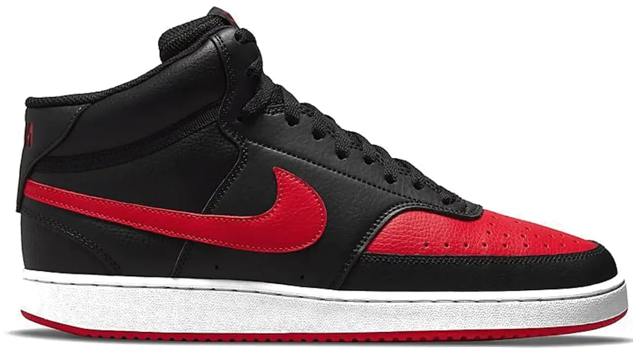 Giày Nike Court Vision Mid 'Black Red' DM8682-001 Giày Nike Court Vision Mid 'Black Red' DM8682-001