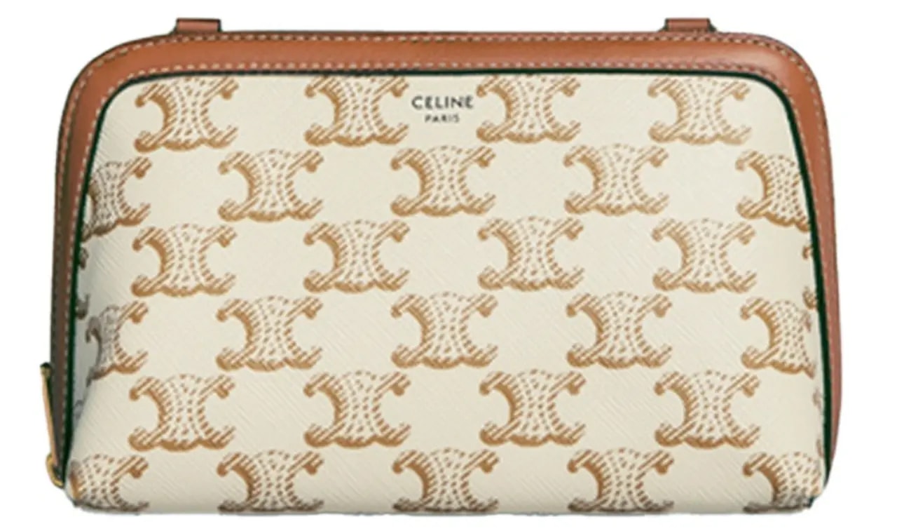 Túi Celine Clutch With Chain Canvas 'White Tan' 10E382CBX-01TA — kich-thuoc: lien-he-order Túi Celine Clutch With Chain Canvas 'White Tan' 10E382CBX-01TA — kich-thuoc: lien-he-order