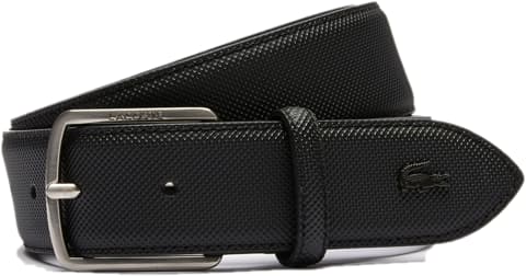 Thắt Lưng Lacoste Engraved Buckle Pique Canvas 'Black' RC4009M52G-000 Thắt Lưng Lacoste Engraved Buckle Pique Canvas 'Black' RC4009M52G-000
