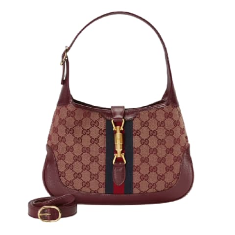 Túi Gucci Jackie 1961 Small Shoulder Burgundy GG Canvas 636706-GY5WG-9864 Túi Gucci Jackie 1961 Small Shoulder Burgundy GG Canvas 636706-GY5WG-9864