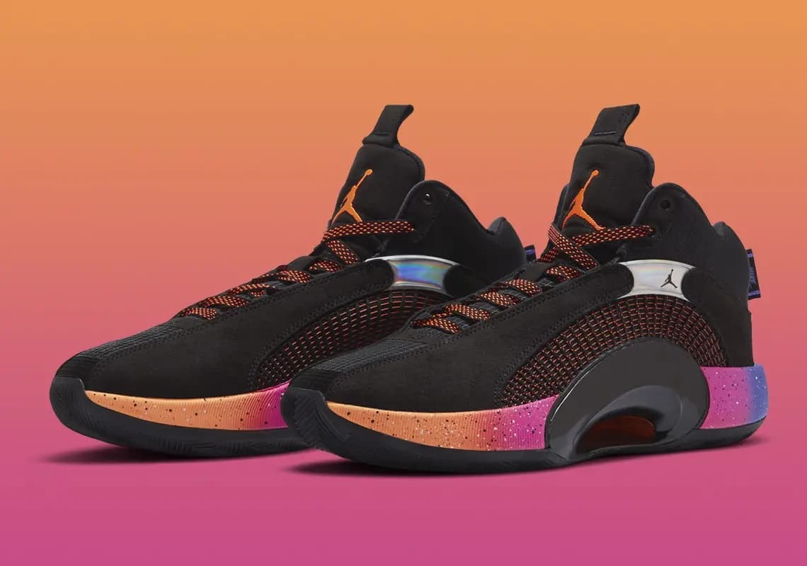 Air Jordan 35 "Sunset" nhuộm màu hoàng hôn lung linh cho phần đế! Air Jordan 35 "Sunset" nhuộm màu hoàng hôn lung linh cho phần đế!