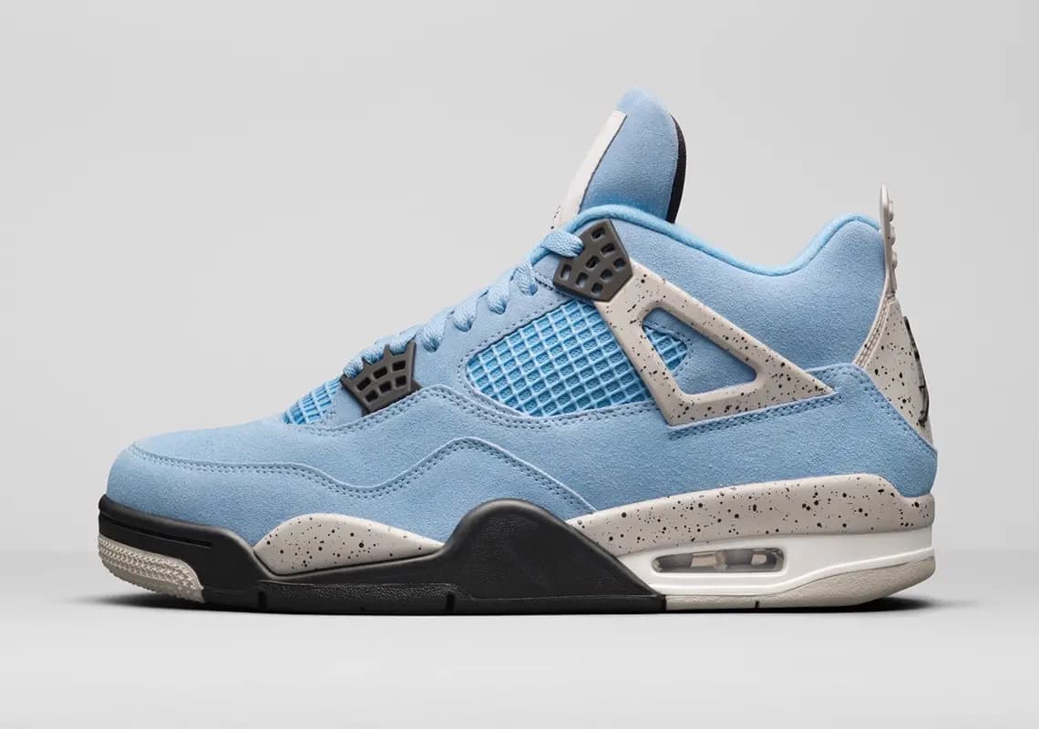 Nike cho ra mắt Air Jordan 4 “University Blue” với phối màu unc cổ điển Nike cho ra mắt Air Jordan 4 “University Blue” với phối màu unc cổ điển