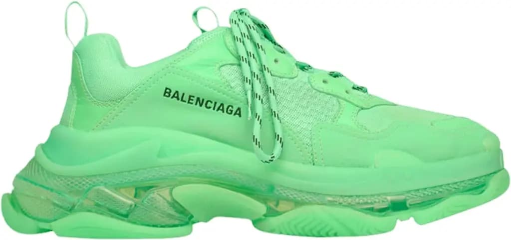 Giày Balenciaga Triple S Sneaker 'Clear Sole Neon Green' 541624-W2CF1-3801 Giày Balenciaga Triple S Sneaker 'Clear Sole Neon Green' 541624-W2CF1-3801