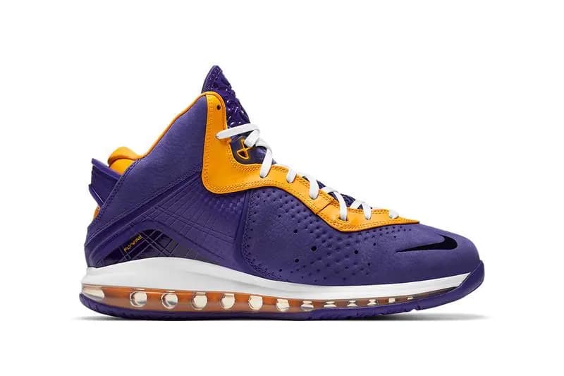 Nike LeBron 8 Retro được lột xác lấy cảm hứng từ Los Angeles Lakers Nike LeBron 8 Retro được lột xác lấy cảm hứng từ Los Angeles Lakers