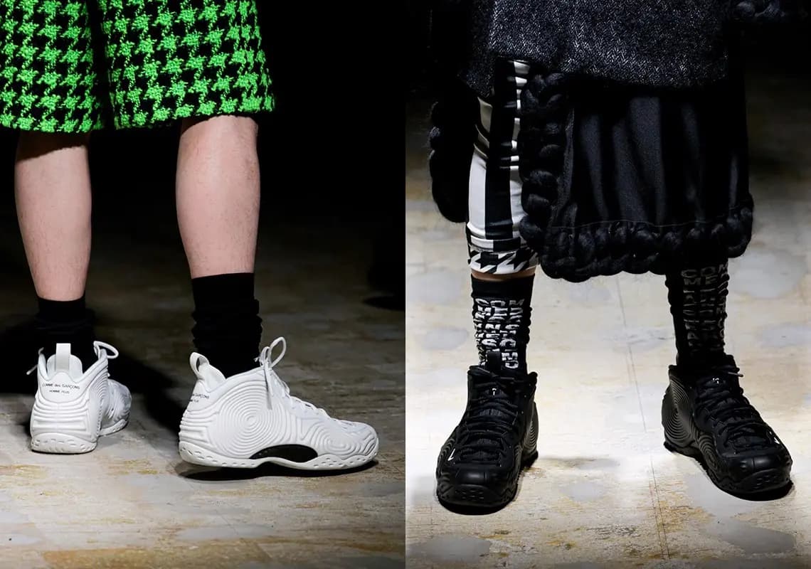 COMME des GARÇONS HOMME PLUS cho ra mắt bản hợp tác của Nike Air Foamposite One cho BST Thu / Đông'21 COMME des GARÇONS HOMME PLUS cho ra mắt bản hợp tác của Nike Air Foamposite One cho BST Thu / Đông'21