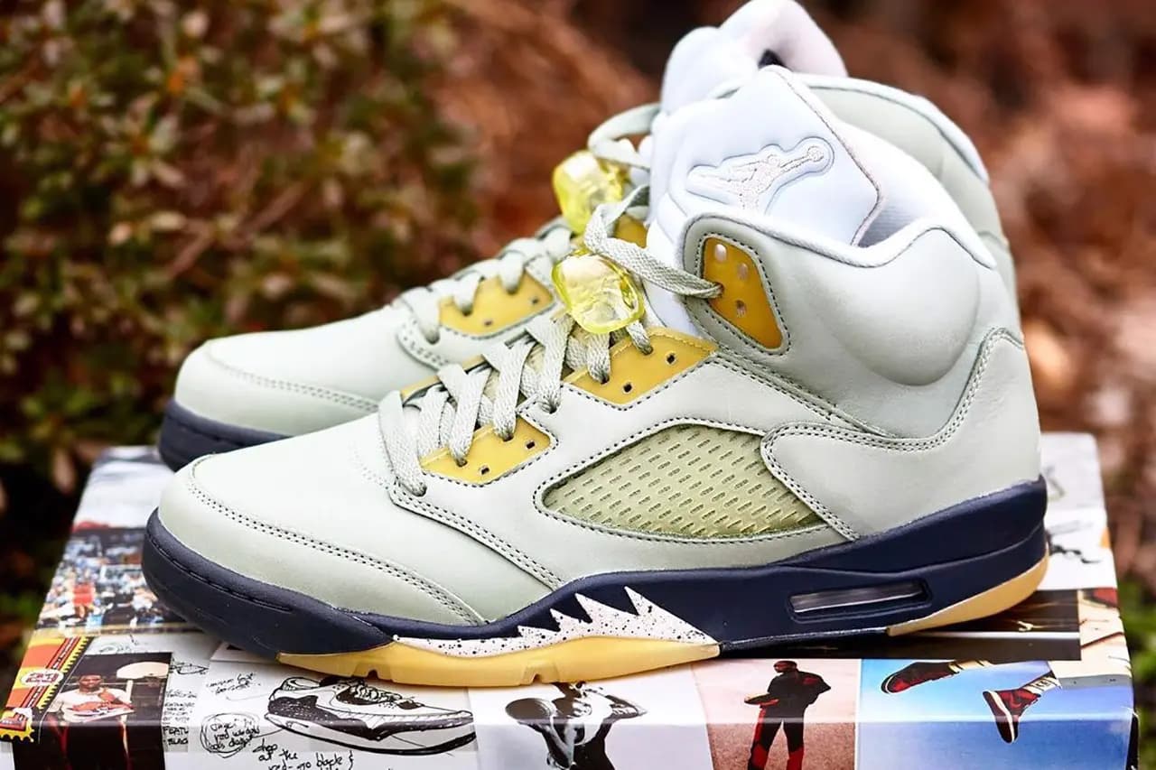 Những hình ảnh chi tiết của phiên bản Air Jordan 5 "Jade Horizon" Những hình ảnh chi tiết của phiên bản Air Jordan 5 "Jade Horizon"