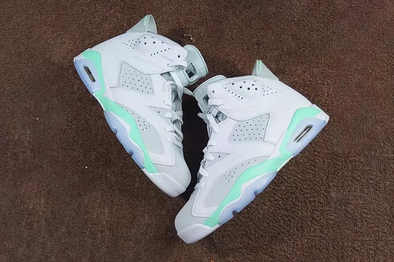 Hình ảnh chính thức của phiên bản Air Jordan 6 "Mint Foam" Hình ảnh chính thức của phiên bản Air Jordan 6 "Mint Foam"