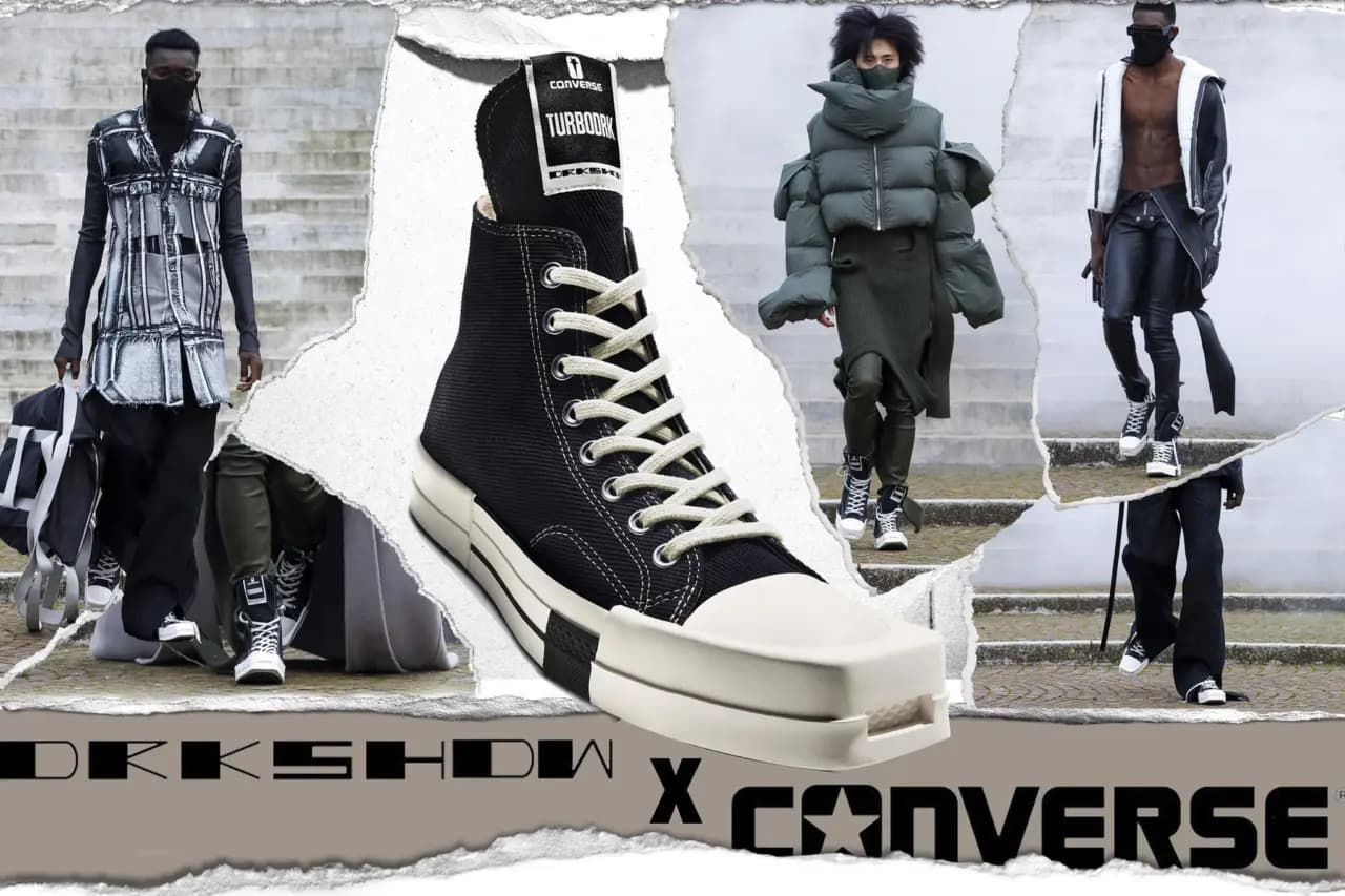 Cận cảnh vẻ ngoài mới mẻ của Rick Owens x Converse TURBODRK Chuck 70 Cận cảnh vẻ ngoài mới mẻ của Rick Owens x Converse TURBODRK Chuck 70