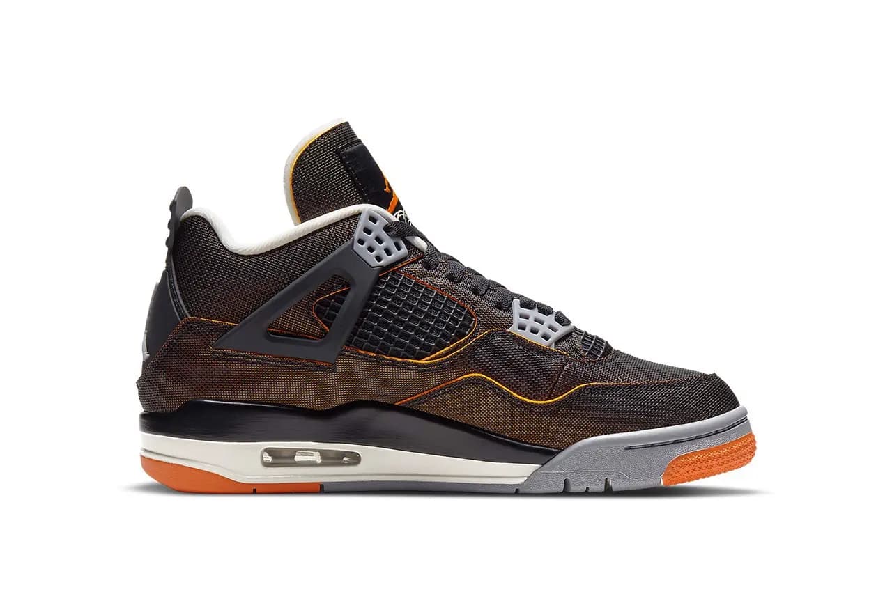 Air Jordan 4 "Starfish" tỏa sáng trên nền màu đen quen thuộc Air Jordan 4 "Starfish" tỏa sáng trên nền màu đen quen thuộc