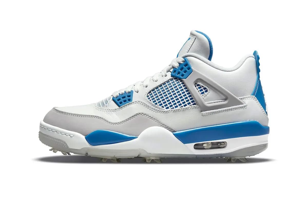 Những hình ảnh chính thức về Air Jordan 4 Golf "Military Blue" Những hình ảnh chính thức về Air Jordan 4 Golf "Military Blue"