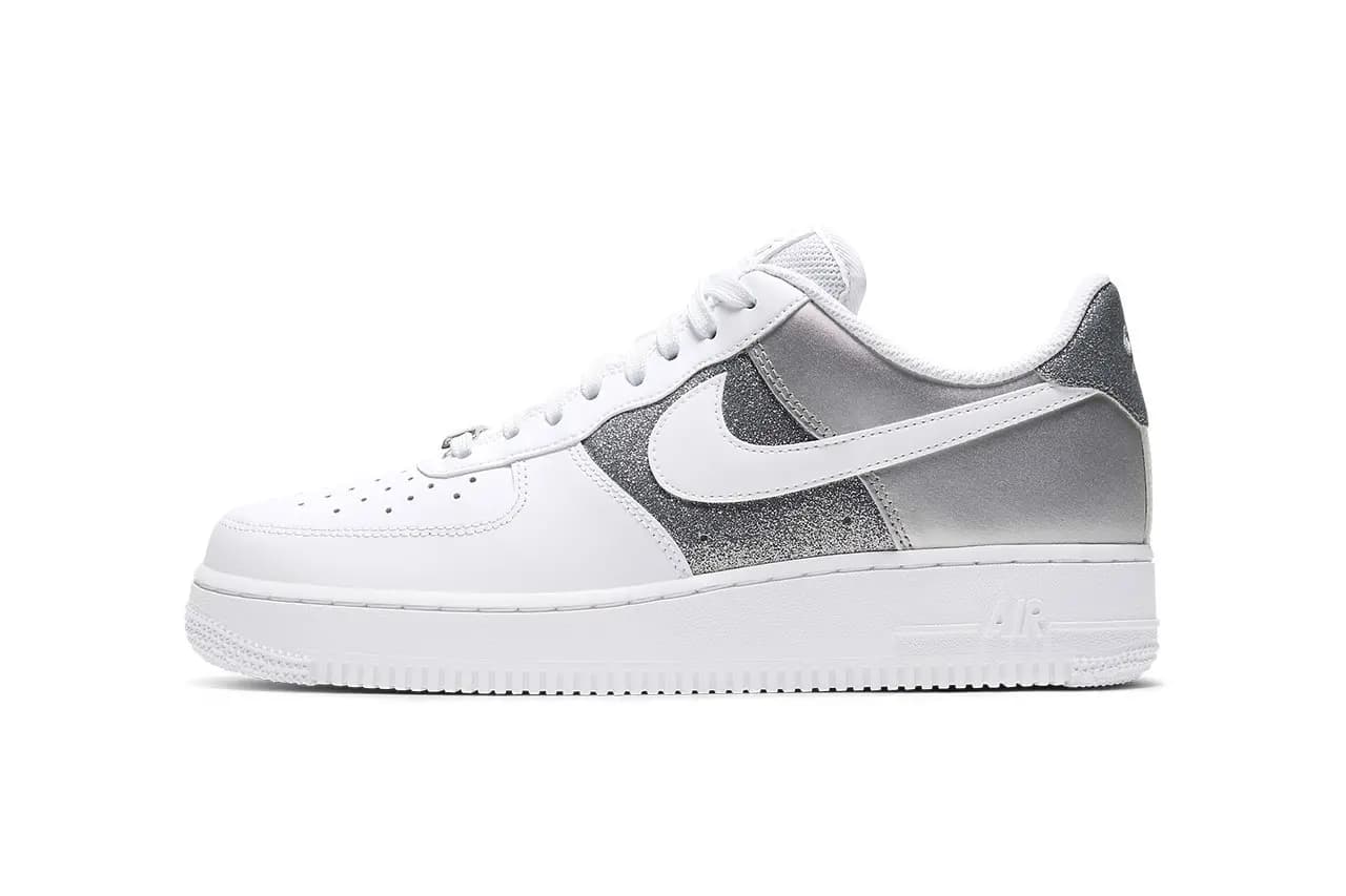 Nike Air Force 1 Low lấp lánh ánh bạc trong giao diện mới nhất Nike Air Force 1 Low lấp lánh ánh bạc trong giao diện mới nhất