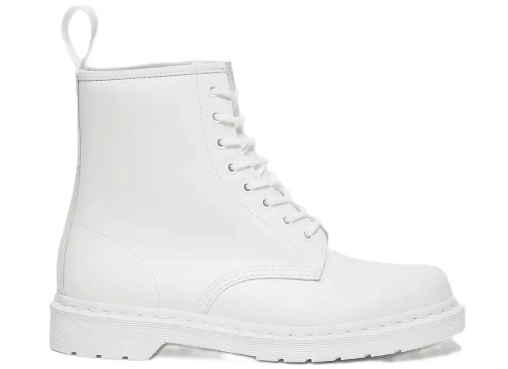 Giày Dr. Martens 1460 White Mono Smooth Leather Boots 14357100 Giày Dr. Martens 1460 White Mono Smooth Leather Boots 14357100