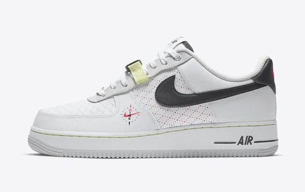 La bàn Nike lạ mắt trên thiết kế Nike Air Force 1 La bàn Nike lạ mắt trên thiết kế Nike Air Force 1