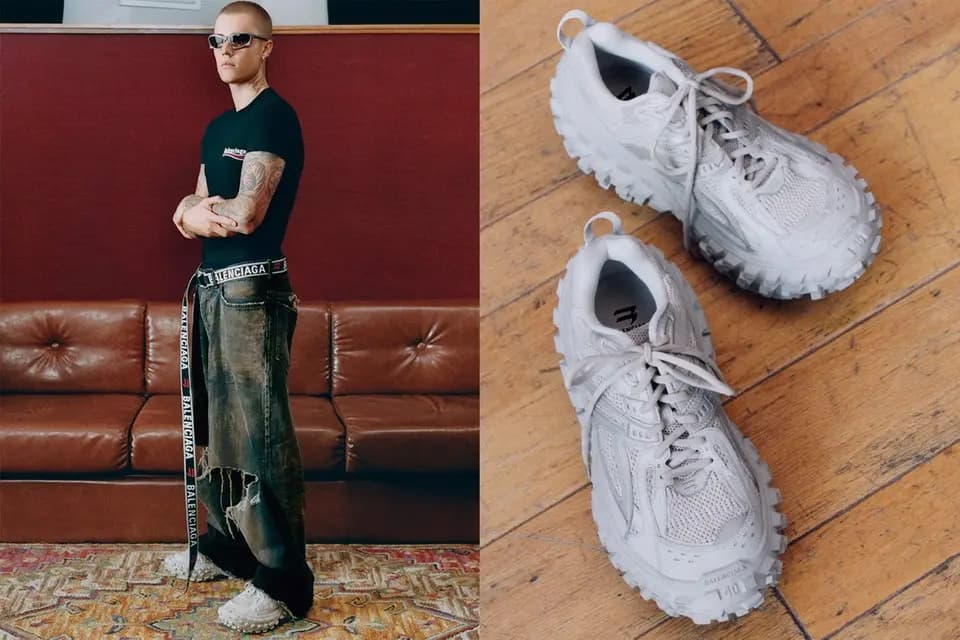 Hình ảnh mới nhất của đôi giày Balenciaga do Justin Bieber chế tác Hình ảnh mới nhất của đôi giày Balenciaga do Justin Bieber chế tác