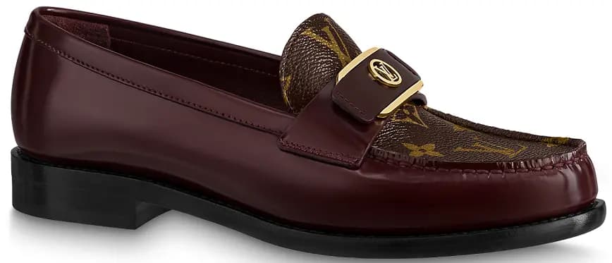 Giày Louis Vuitton Chess Flat Loafers 'Bordeaux' 1AACXY Giày Louis Vuitton Chess Flat Loafers 'Bordeaux' 1AACXY