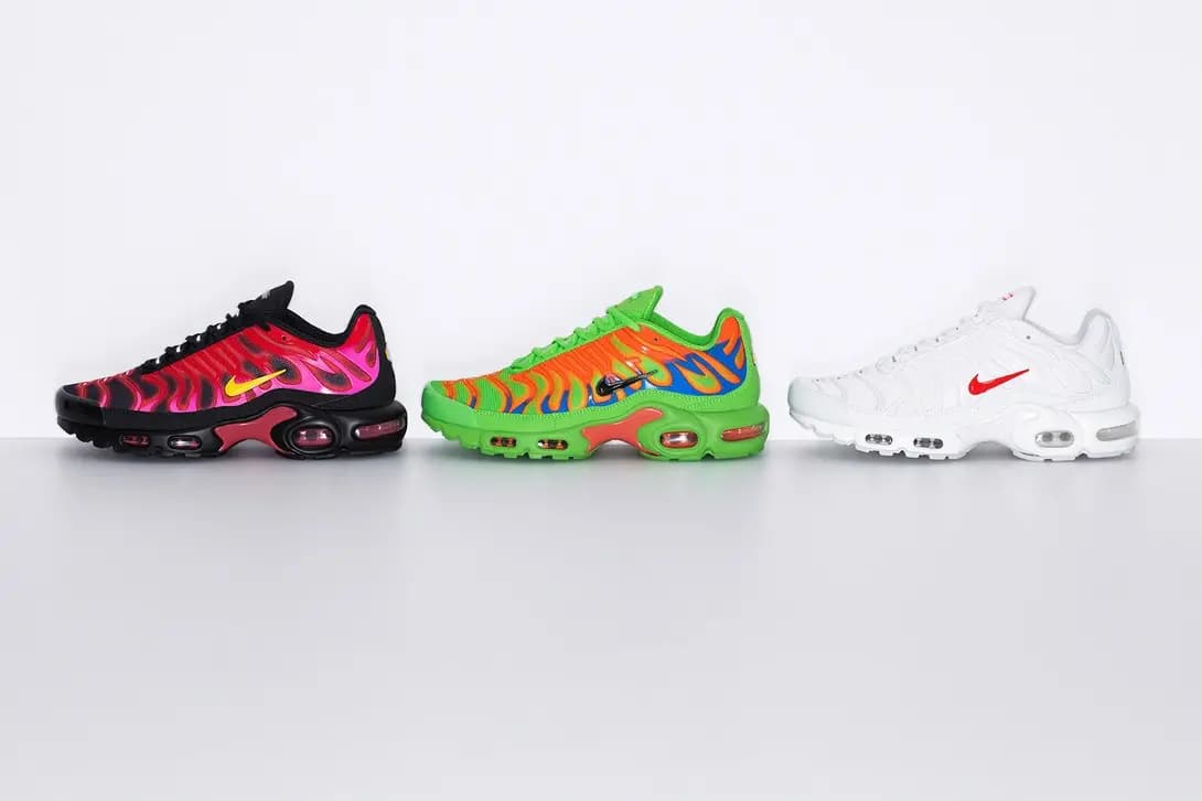 Supreme x Nike Air Max Plus TN đôi giày dành cho mùa thu đông 2020 Supreme x Nike Air Max Plus TN đôi giày dành cho mùa thu đông 2020