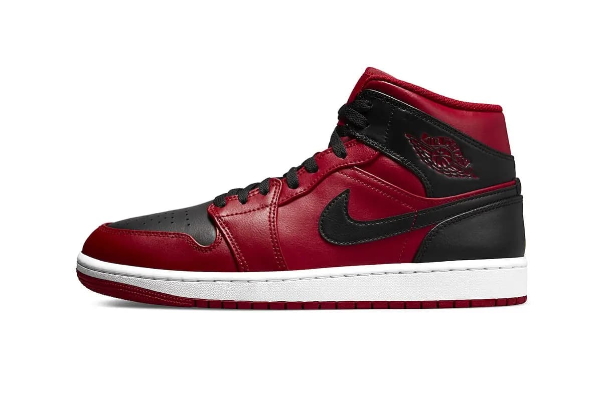 Hình ảnh chính thức của Air Jordan 1 Mid "Reverse Bred" Hình ảnh chính thức của Air Jordan 1 Mid "Reverse Bred"