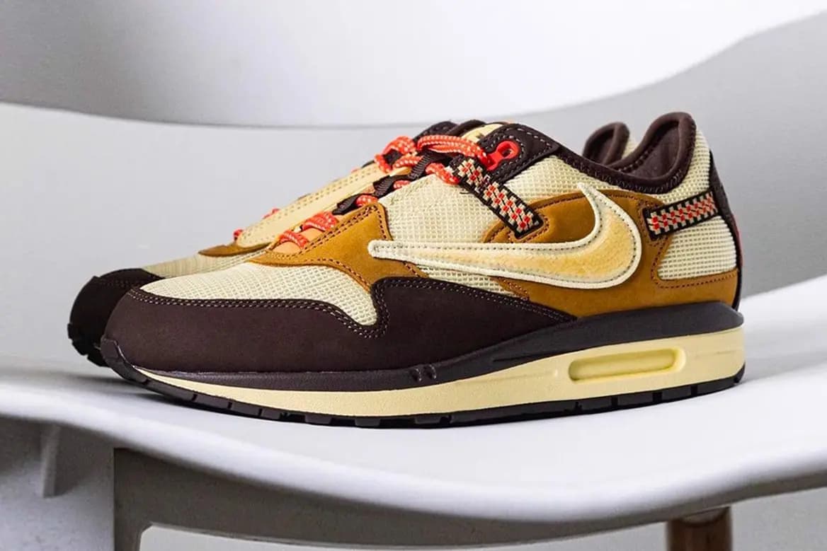 Hình ảnh cập nhật của phiên bản Nike Air Max 1 x Travis Scott "Baroque Brown" Hình ảnh cập nhật của phiên bản Nike Air Max 1 x Travis Scott "Baroque Brown"