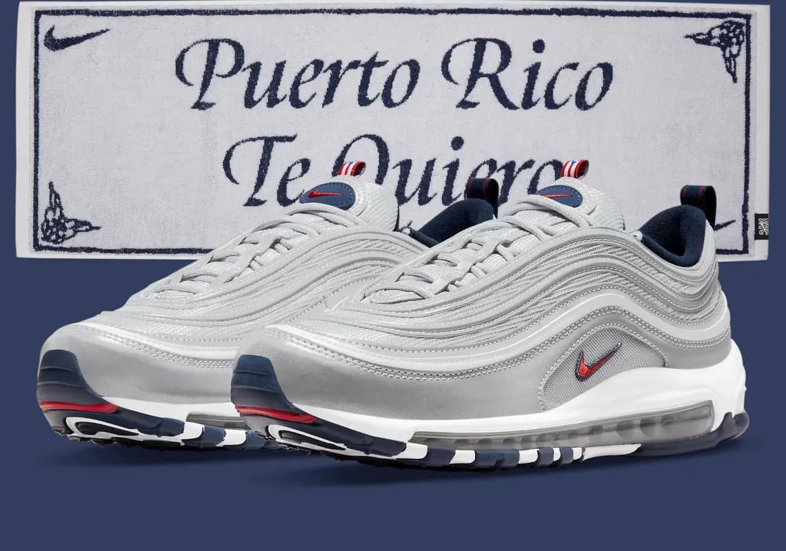 Air Max 97 “Puerto Rico” - hiện thân của Silver Bullet huyền thoại Air Max 97 “Puerto Rico” - hiện thân của Silver Bullet huyền thoại