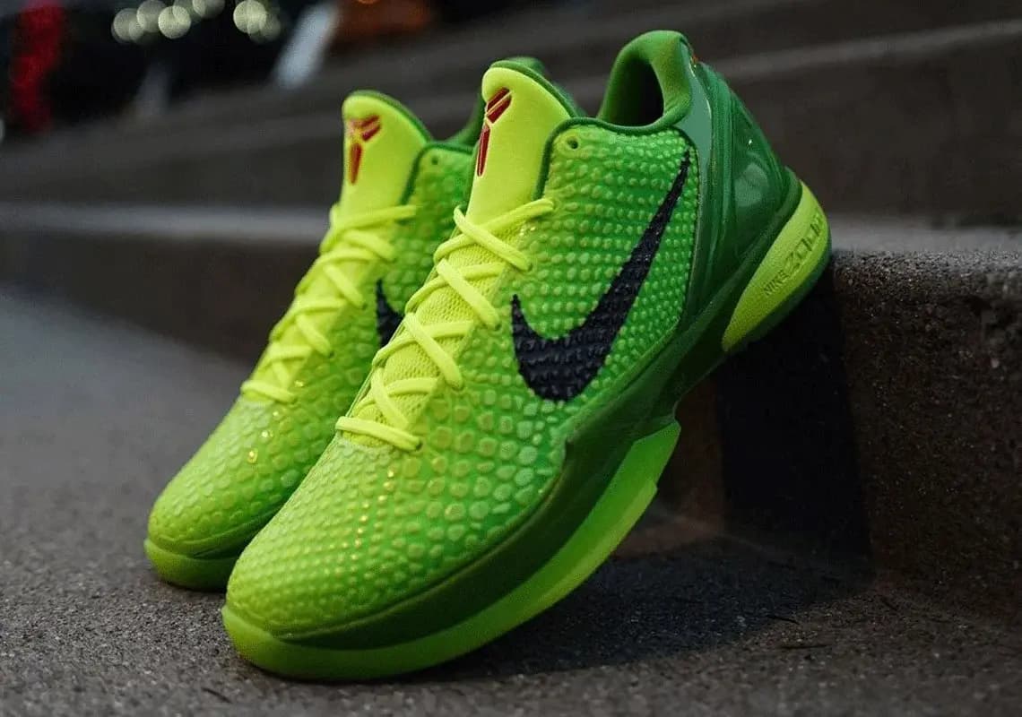Nike chính thức cho tái phát hành của phiên bản Kobe 6 “Kẻ cắp Giáng Sinh” – Kobe 6 Protro “Grinch” Nike chính thức cho tái phát hành của phiên bản Kobe 6 “Kẻ cắp Giáng Sinh” – Kobe 6 Protro “Grinch”