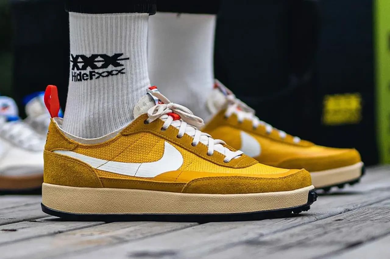 Hình ảnh của đôi Tom Sachs x NikeCraft “General Purpose Shoe" "Yellow" Hình ảnh của đôi Tom Sachs x NikeCraft “General Purpose Shoe" "Yellow"
