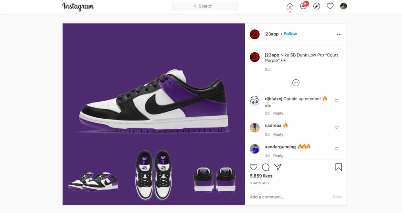 Jordan 1 Low "Court Purple" được J23 bật mí sắp ra mắt Jordan 1 Low "Court Purple" được J23 bật mí sắp ra mắt